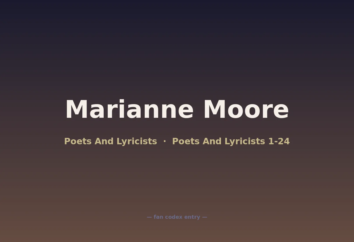 Marianne Moore