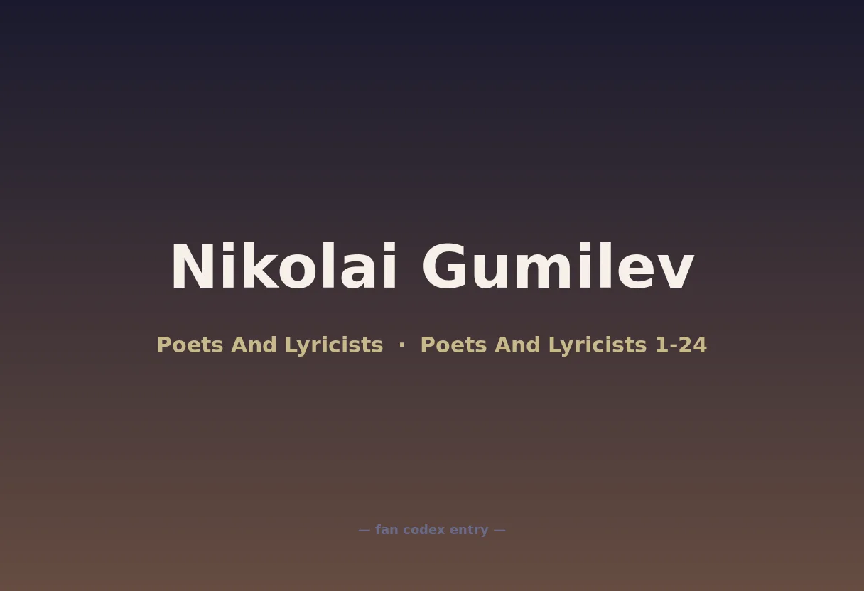 Nikolai Gumilev