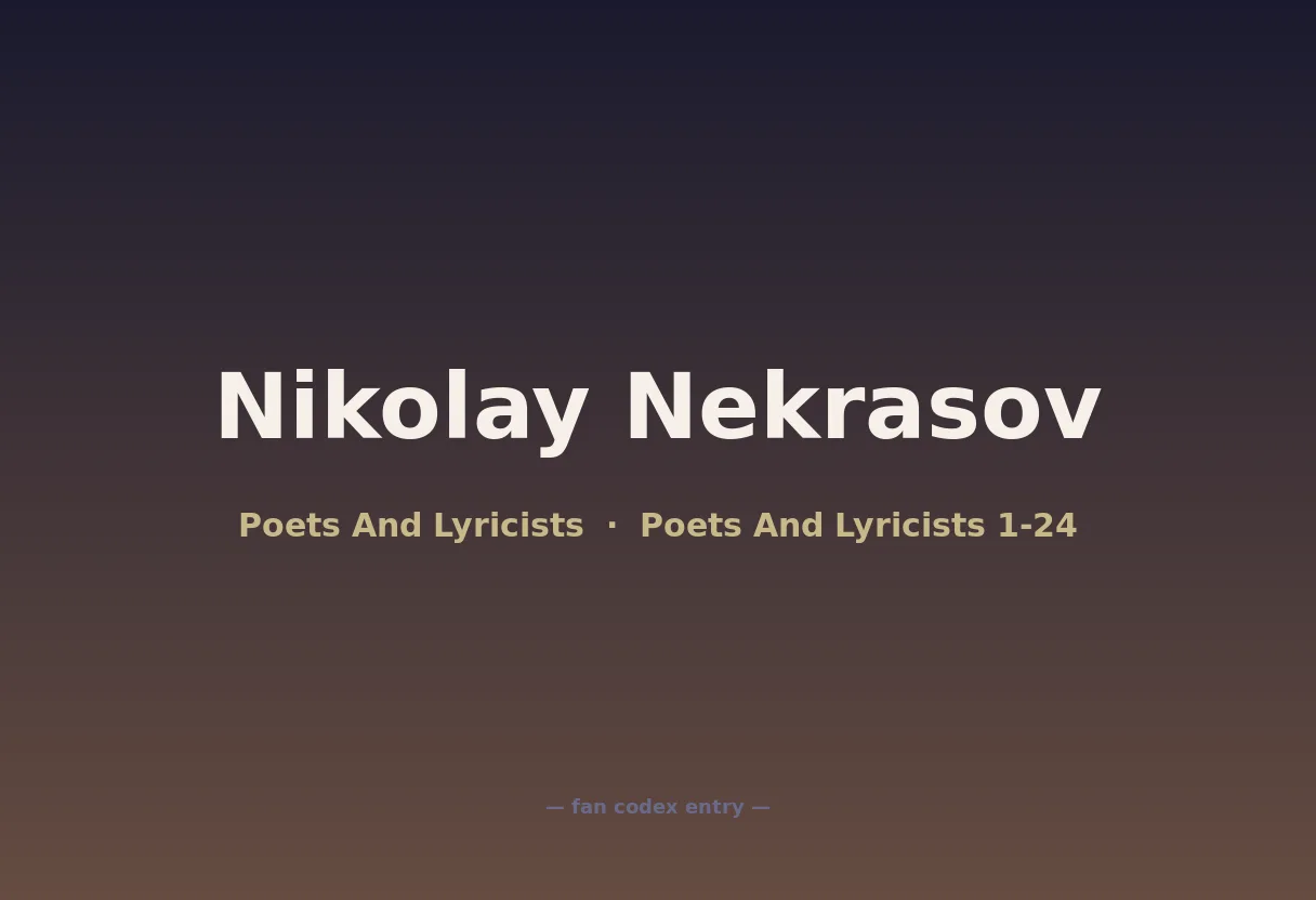 Nikolay Nekrasov
