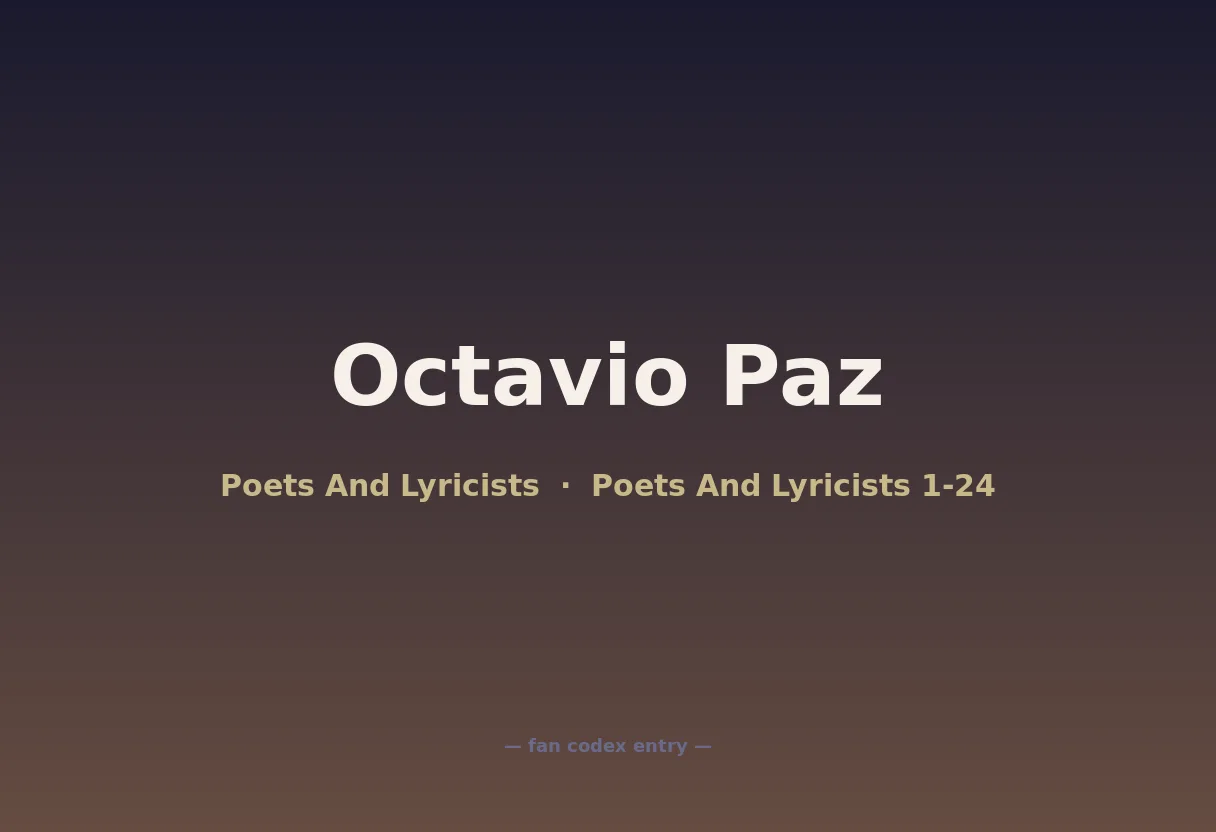 Octavio Paz