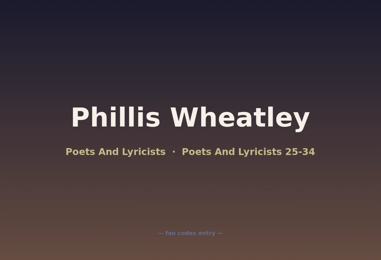 Phillis Wheatley